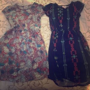 Lularoe Mae Dresses girls size 8